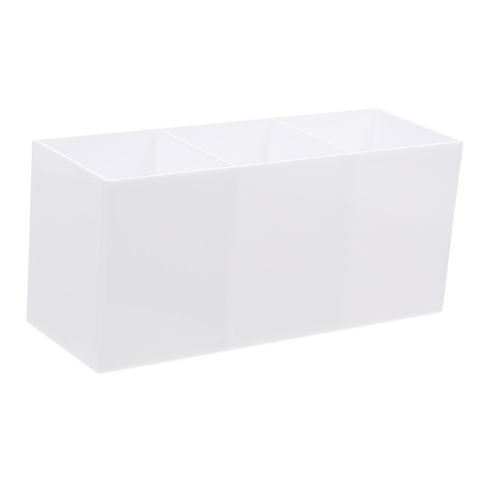 Makeup Brush Storage Desktop Organizer Brush Jar Multifunctional Pen Holder White