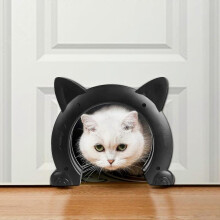 Cat Door Interior Door - No-Flap Cat Door for Interior Door, Cat Door Interior Door for Cats Up to 21 lbs, Easy DIY Setup