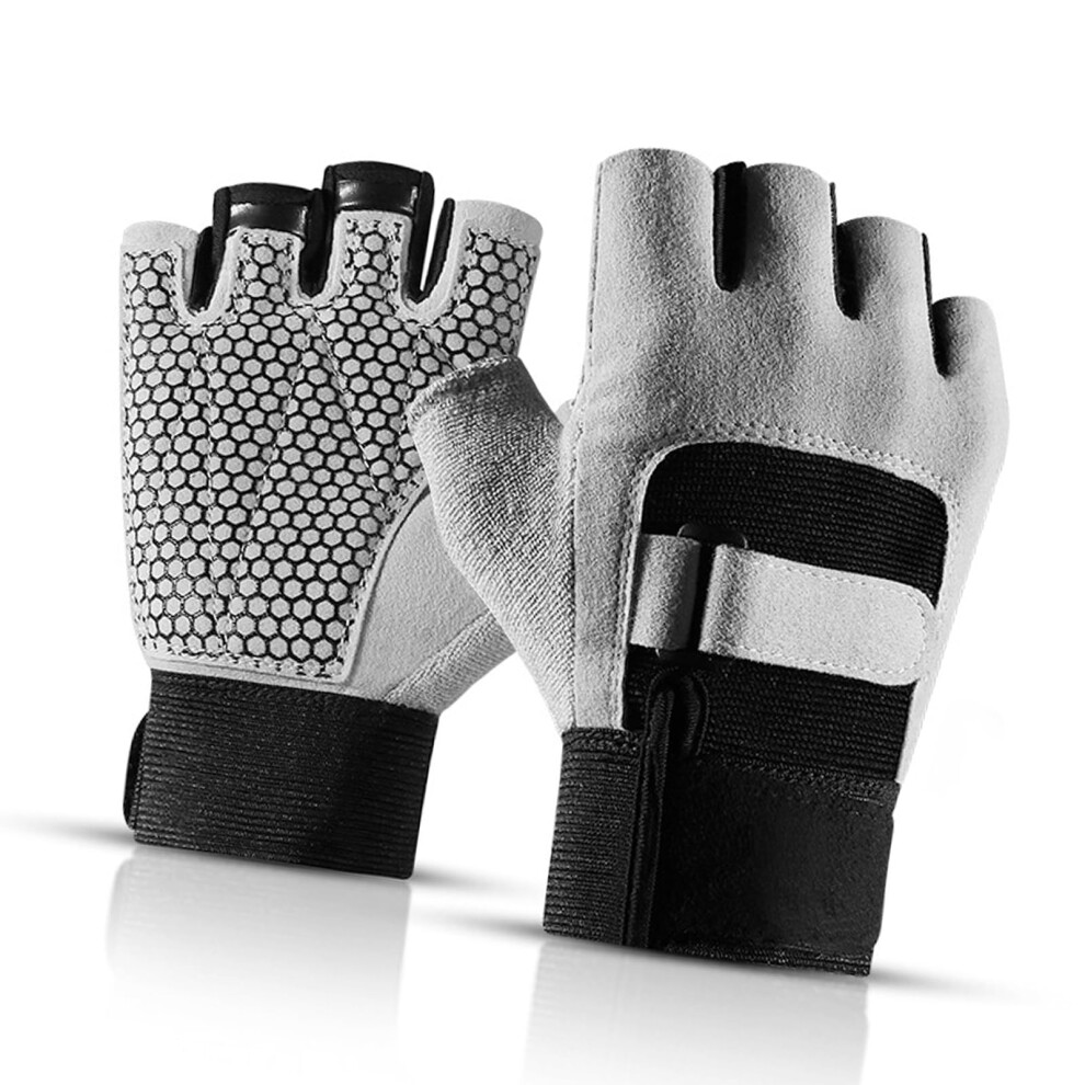 Workout Gloves Durable Training Gloves For Gym Exercise Mittens For Outdoor Sports Cycling Gray Size L-image-OPC-PKQJYHQ-NEW