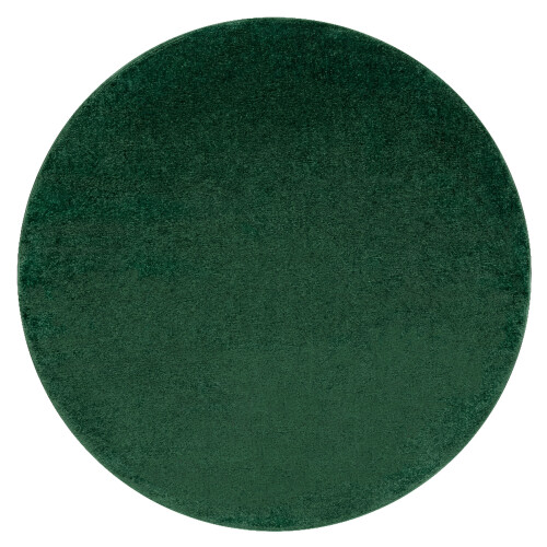 Carpet SOFTY circle plain, one colour forest green circle 150 cm 2