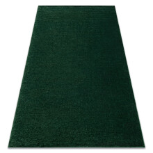 Carpet SOFTY plain, one colour forest green 80x150 cm