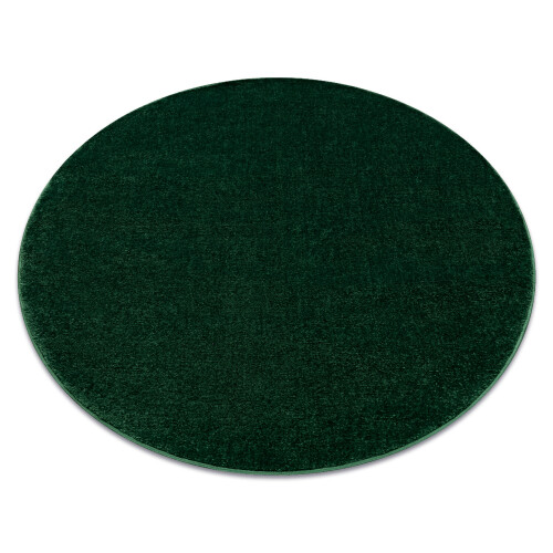 Carpet SOFTY circle plain, one colour forest green circle 150 cm