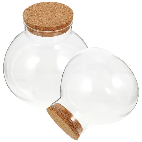 2 pezzi barattolo per micropaesaggio 1