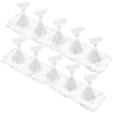 2 sets nagelstandaards met houders en oefenmodel voor beginners