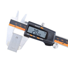 Vernier Caliper Stainless Steel Digital Display Fraction Display 0-150mm Black Electronic Caliper One Size