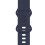 Strap for Galaxy Watch Active 2 Smooth Silicone Navy 7