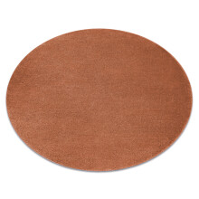 Alfombra SOFTY circulo llanura color sólido terracota circulo 120 cm