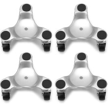 4 Pack Steel Tri-Dolly,  3 Wheel Mover s Dolly for Moving Cabinet, Furniture, Appliances