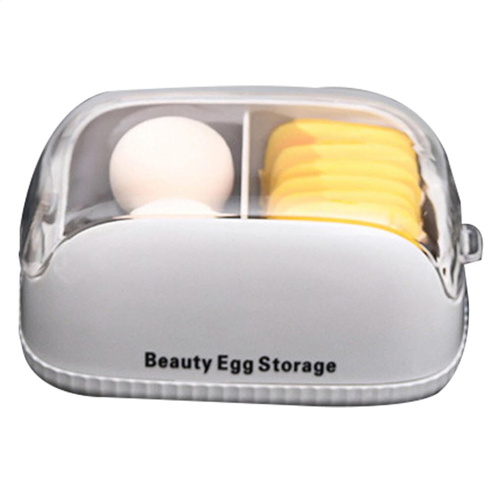 Makeup Sponge Case Dustproof Cosmetic Box Cosmetic Sponge Holder Travel Organizer Compact Storage 15 X 9.5 X 7.5 Cm