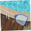 Efficient Pool Cleaning Net 5-Section Leaf Rake For Swimming Pool, Mesh Net Skimmer, Above-Ground Portable 3