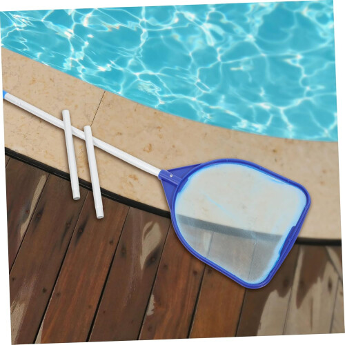 Efficient Pool Cleaning Net 5-Section Leaf Rake For Swimming Pool, Mesh Net Skimmer, Above-Ground Portable 2