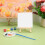 6 kits miniatura com , cavalete , pincéis e 11