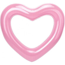Inflatable Swim Ring for Kids Adults, 120cm Diameter Heart Shaped Summer Swimming Pool