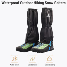 Waterproof Snow Gaiters for Men & Women, Adjustable, Black