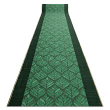 Runner, anti-slip LEAVES, gum green 100cm 100x360 cm