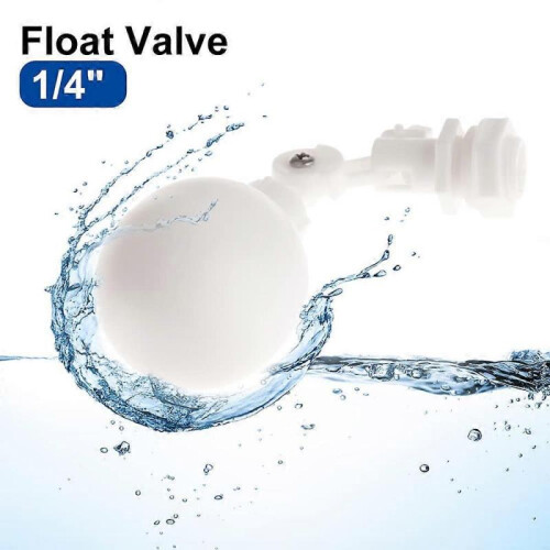 1/4" Plastic Float Valve for Aquarium Water Tank Auto Fill Liquid Level Control 1