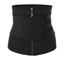 Lumbar Support Belt Back Brace Waist Trainer Body Shaper Waist Girdle Women Torso Exercise Sweat Sauna Belt Black Size S