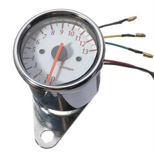 Tachometer For Motorcycle Gauge 0-13000RPM Modified Odometer Universal Fit