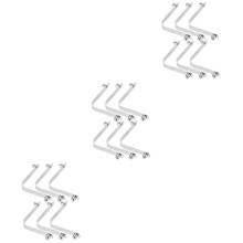 18pcs Stainless Steel V Clip Replacement For Pool Cleaning Tools, Skimmer Nets, Standard Pool Poles