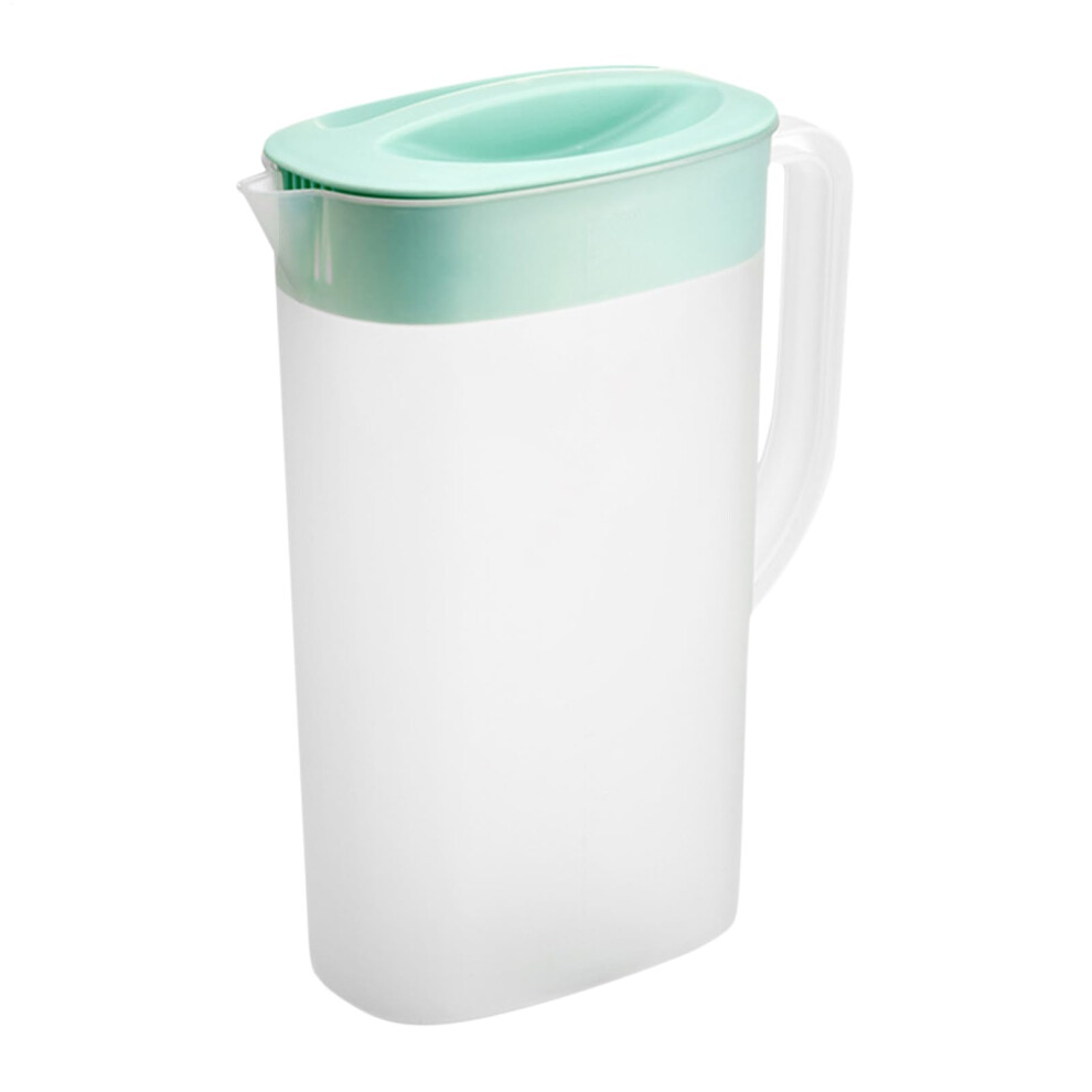 Fridge Door Pitcher 2500ml, Heat and Cold Resistant PP Material, Slim Space-Saving Design, Leakproof Toss Lid, Green-image-OPC-PKQM6V2-NEW