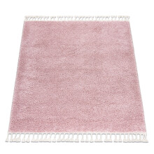 Carpet BERBER square 9000 pink Fringe Berber Moroccan shaggy 120x120 cm