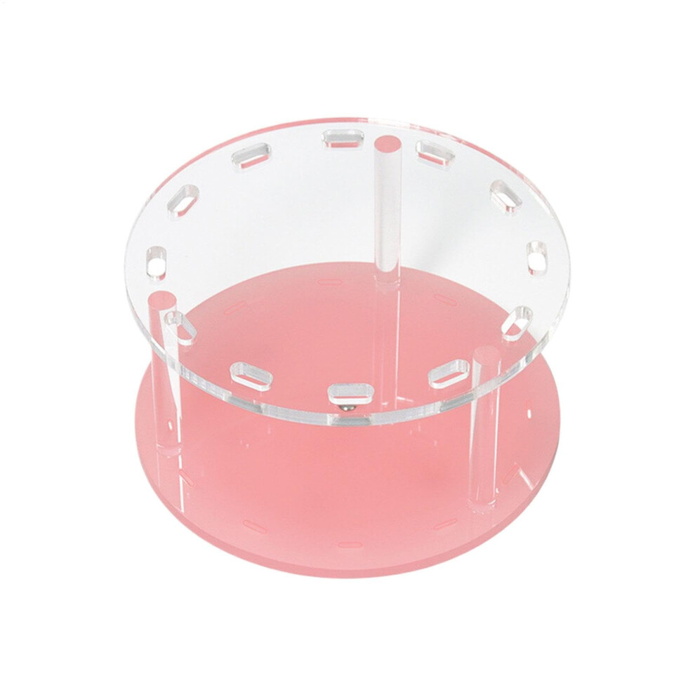 Tweezer Rack, Acrylic Stand, 12-Hole Eyelash Extension Storage, Pink, Tool Display for Makeup Tools, Beauty Accessories