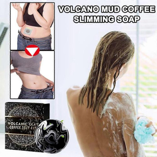 Volcanic mud coffee soap: cleansing skin, bath soap. 1