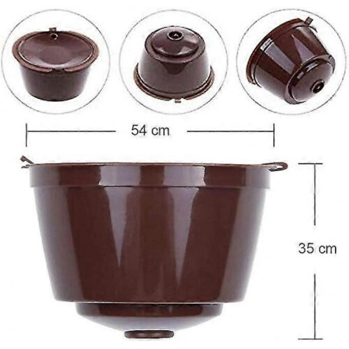 5-Pack Reusable Coffee Capsules with Mesh Filter Cup for Dolce Gusto Machine Refill Capsule Box 2