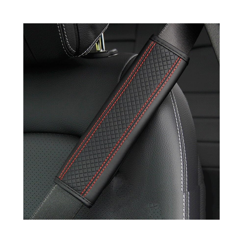 Seat Belt Pad Pu Leather Shoulder Cover Breathable Padding Car Interior Accessory Color F 9084446069174