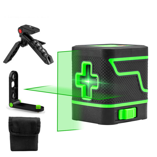 Self-Leveling Laser Level 2 Lines Green Cross | Indoor/Outdoor Alignment Tool 2
