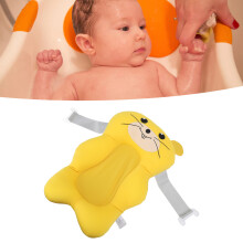 Baby Cartoon Animal Bath Tub Mat 50x34cm Soft Cushion Yellow