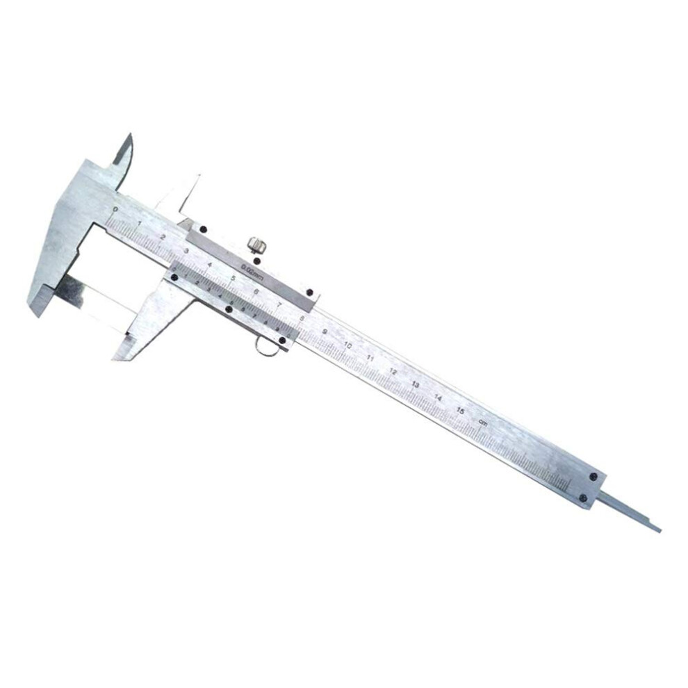 Vernier Caliper Digital Stainless Steel 150Mm 0.01Mm Resolution Metal Head Silver 9084446069822