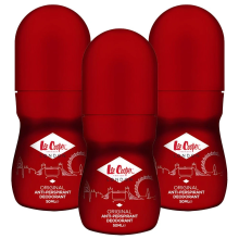 (Original) 3 x 50ml Lee Cooper Anti-perspirant Roll On Deodorant