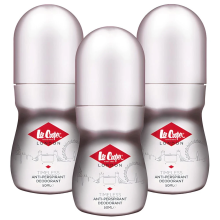 (Timeless) 3 x 50ml Lee Cooper Anti-perspirant Roll On Deodorant