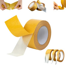 Statisticsing Tape 1cm X 10m Clear Mesh Double-Sided Duct Tape, High Adhesive Strength For Clothes Carpet Arts
