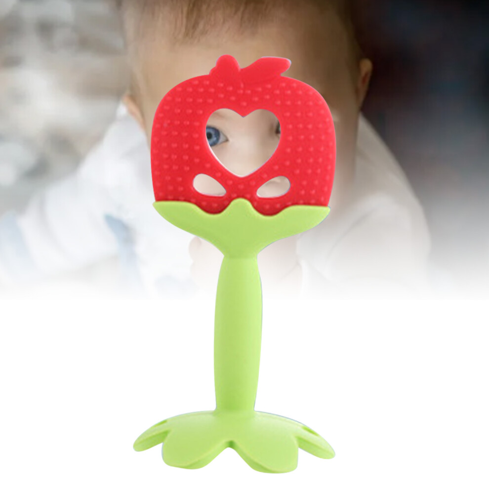 Baby Silicone Fruit Shaped Teether Toy, Washable, Soothes Gums-image-OPC-PKQNC89-NEW