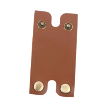 Head Cover PU Leather Scratch Resistant Multipurpose Blade Protective Sleeves For Travel Brown