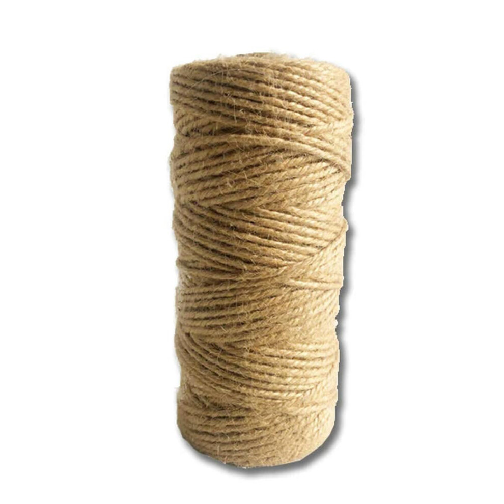 Natural Burlap Hessian Jute Twine 100M, 1Mm 2Mm 3Mm Diameters, Packing String For Crafts And Decor 9016109053442