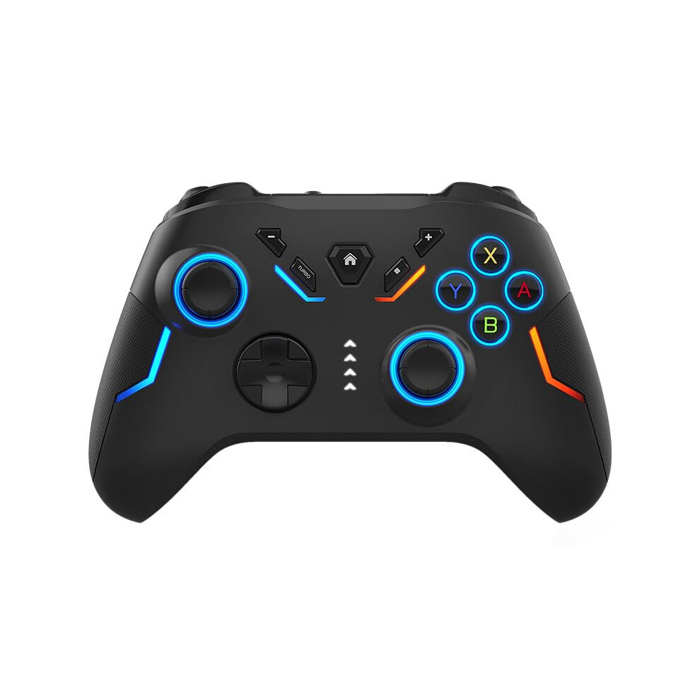 Wireless Gaming Controller For Switch And Pc, Rgb Lighting, 6-Axis Gyroscope, Programmable Macro, Black 9393856939336