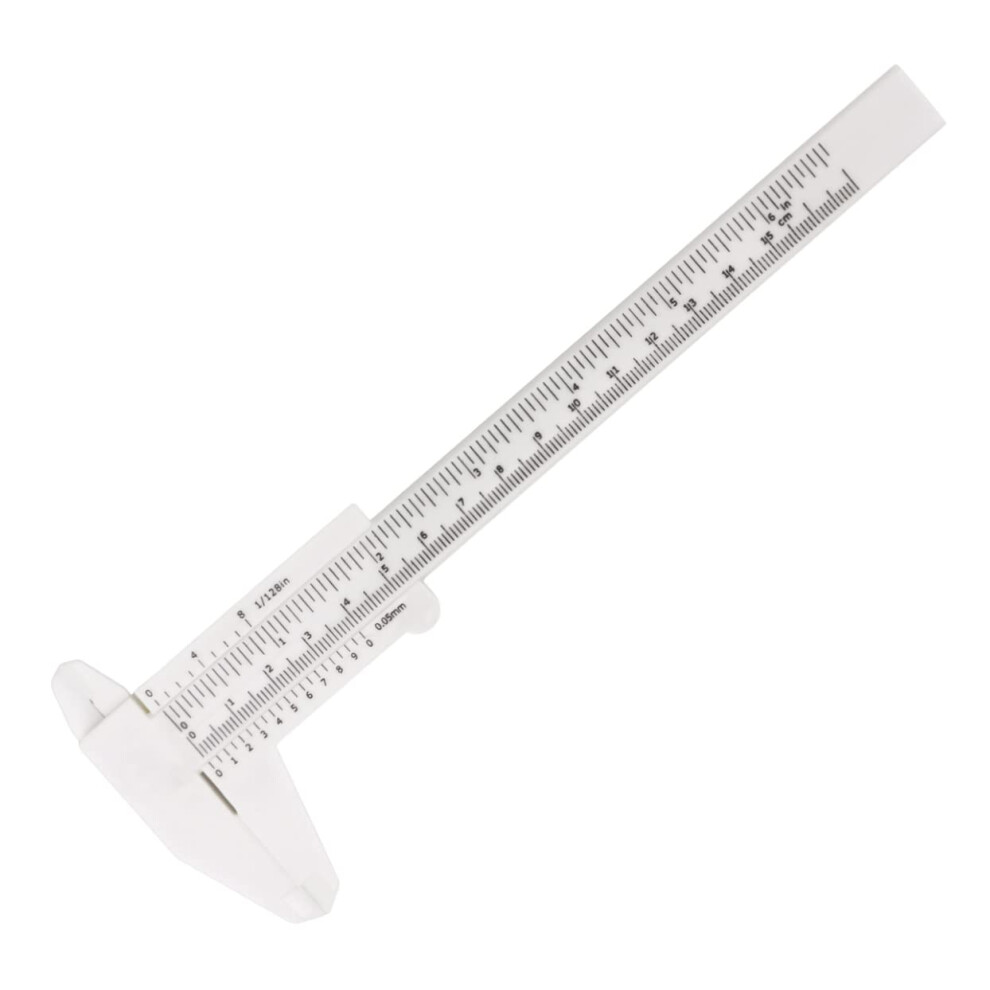 Mini Caliper Ruler Measuring Tool For Internal And External Measurements, Step Depth Gauge, Lightweight Plastic Gauge 9354506903640