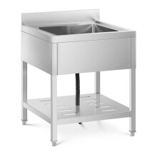 Lavello professionale 1 vasca 50 x 50 x 25,5 cm acciaio inossidabile 14_0000164