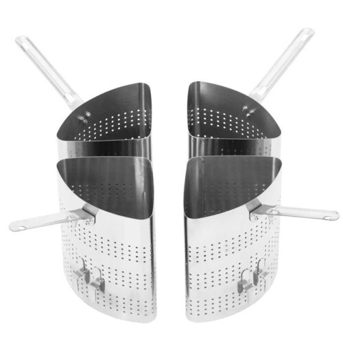 Cuocipasta - HELLOSHOP26 - 4 colini - Acciaio inossidabile - 31 litri - Argento 2