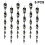 6pcs Bird Control Reflective Wind Spiral for Bird Control ,30cm,sliver 1