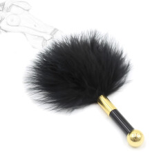 Deluxe Feather Tickler Acrylic Handle Flogger BDSM Bondage Toy For Couples Sex Toy