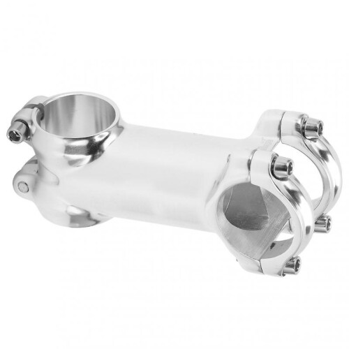 Meijun Silver MTB Stem - 31.8x80mm Handlebar, 28.6mm Fork Compatible 1