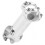Meijun Silver MTB Stem - 31.8x80mm Handlebar, 28.6mm Fork Compatible 3