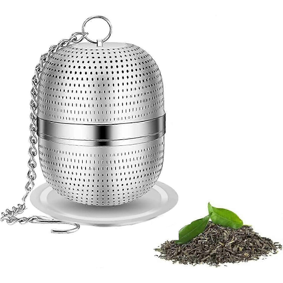 Stainless Steel Tea Infuser, Mesh Tea and Herb Strainer, Tea Strainer with Drip Trays