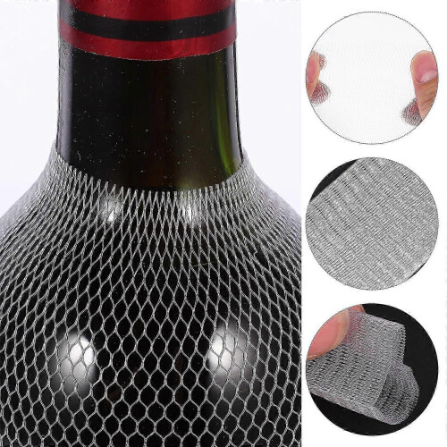 Pack of 50 mesh wine bottle protective sleeves 2