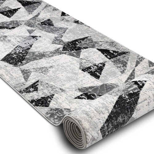 Modern runner TULS 51211 Geometric anthracite 60 cm 60x390 cm 1