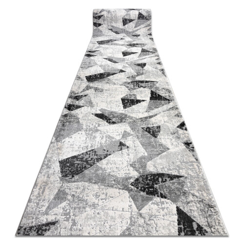 Modern runner TULS 51211 Geometric anthracite 60 cm 60x390 cm